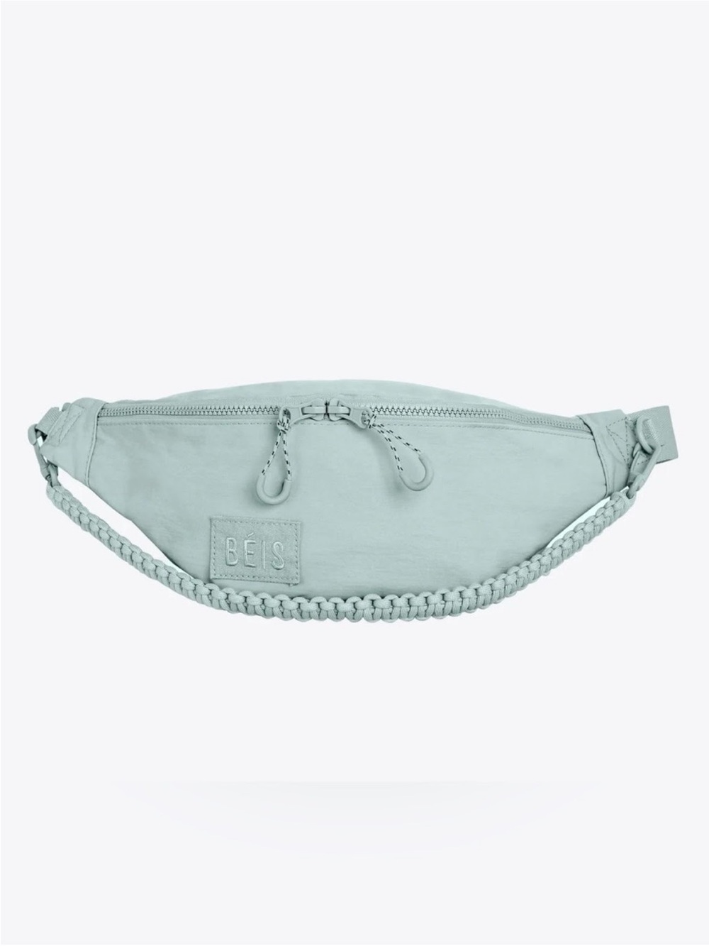 BEIS Sage Green Braided Strap Belt Bag Brad New